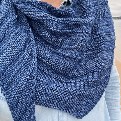 Easy to Knit Morning Walk Shawl Pattern