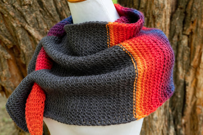 Comet Keyhole Scarf Crochet Pattern