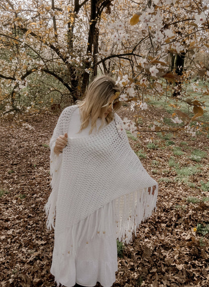 Chunky Triangle Shawl Crochet Pattern