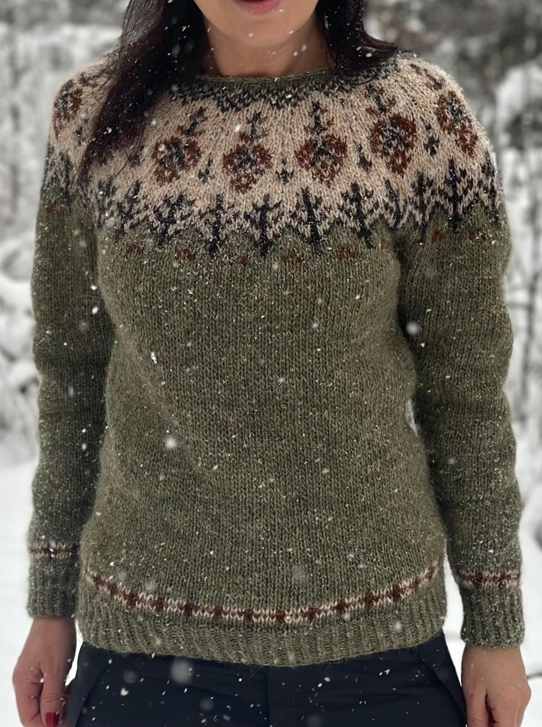Forest Sweater Knitting Pattern
