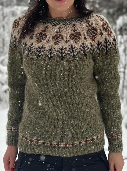 Forest Sweater Knitting Pattern