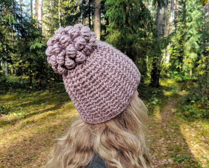 Cute Winter Beanie Crochet Pattern
