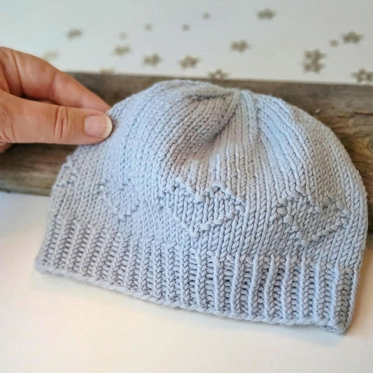 Heart Baby Hat Knitting Pattern