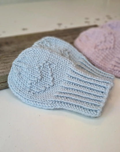 Heart Baby Hat Knitting Pattern