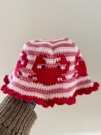 Crab Bucket Hat Crochet Pattern