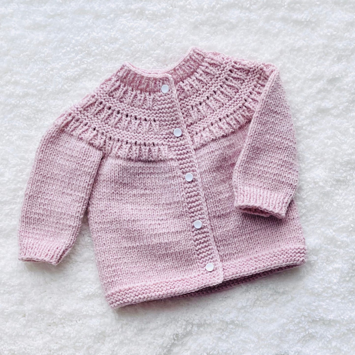 Easy Baby Cardigan Sweater Knitting Pattern