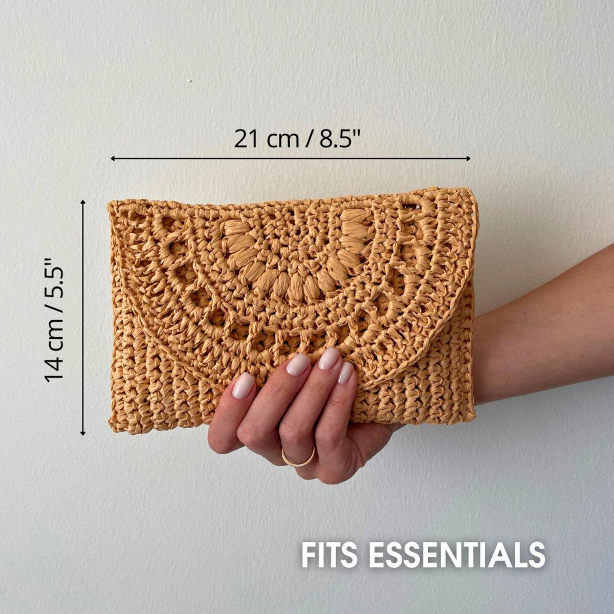 Boho Raffia Clutch Bag Crochet Pattern