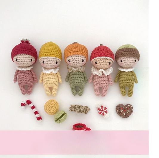 Festive Fruit Christmas Dolls Crochet Pattern