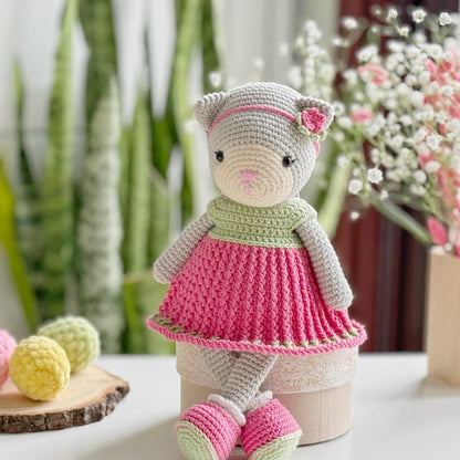 3-in-1 Lamb, Bear and Kitty Doll Crochet Pattern