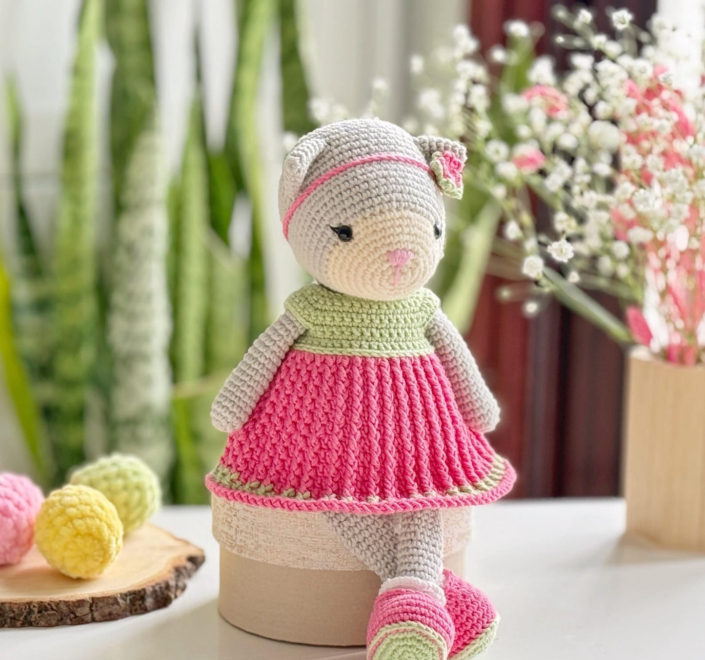 3-in-1 Lamb, Bear and Kitty Doll Crochet Pattern