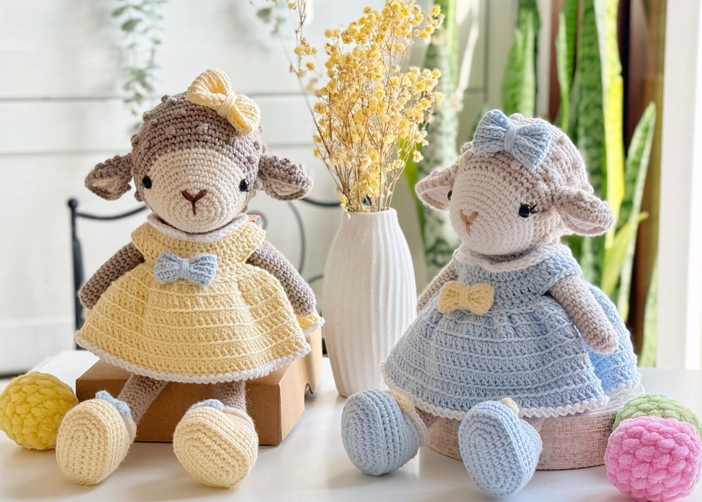 3-in-1 Lamb, Bear and Kitty Doll Crochet Pattern
