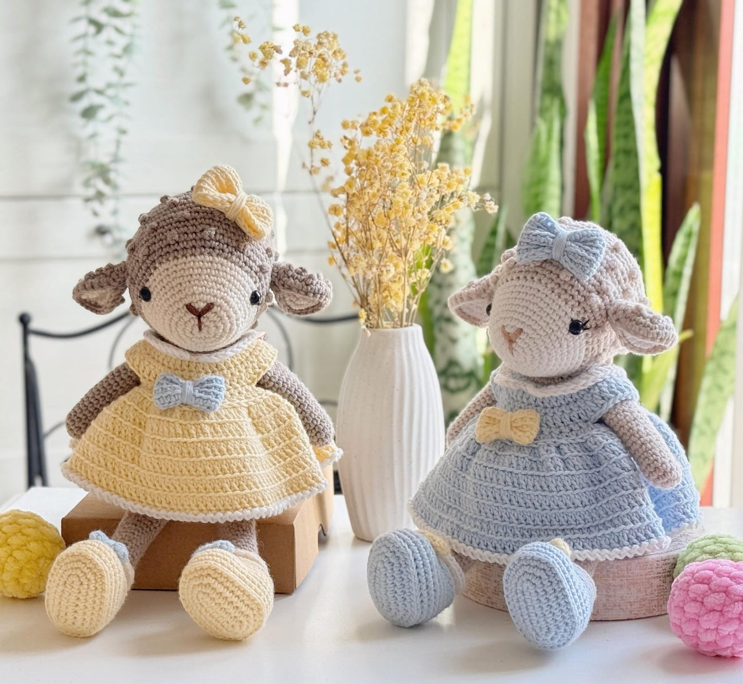 3-in-1 Lamb, Bear and Kitty Doll Crochet Pattern