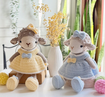 3-in-1 Lamb, Bear and Kitty Doll Crochet Pattern