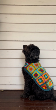 Granny Square Dog Sweater Crochet Pattern