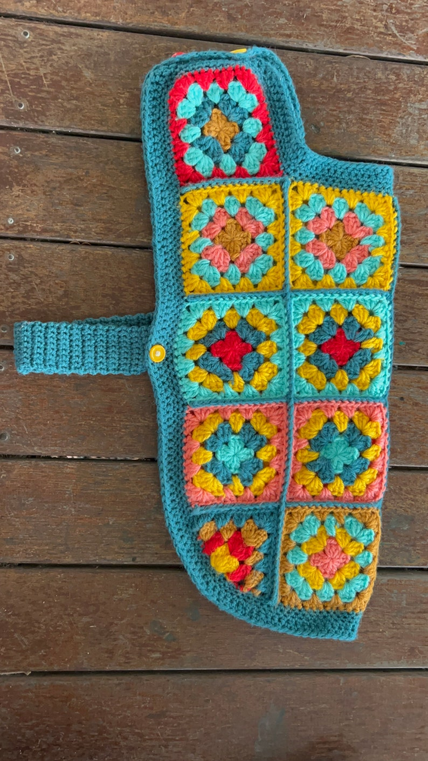 Granny Square Dog Sweater Crochet Pattern