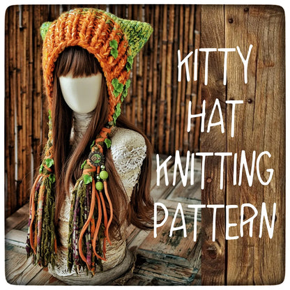 Kitty hat knitting pattern