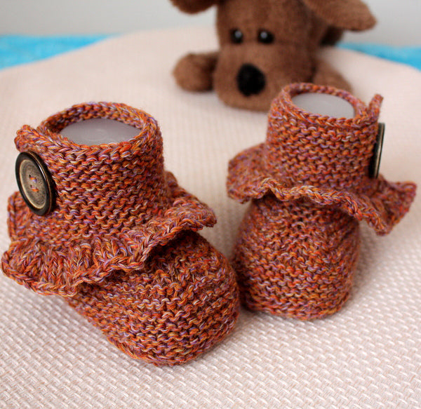 First Step Baby Boots Knitting Pattern