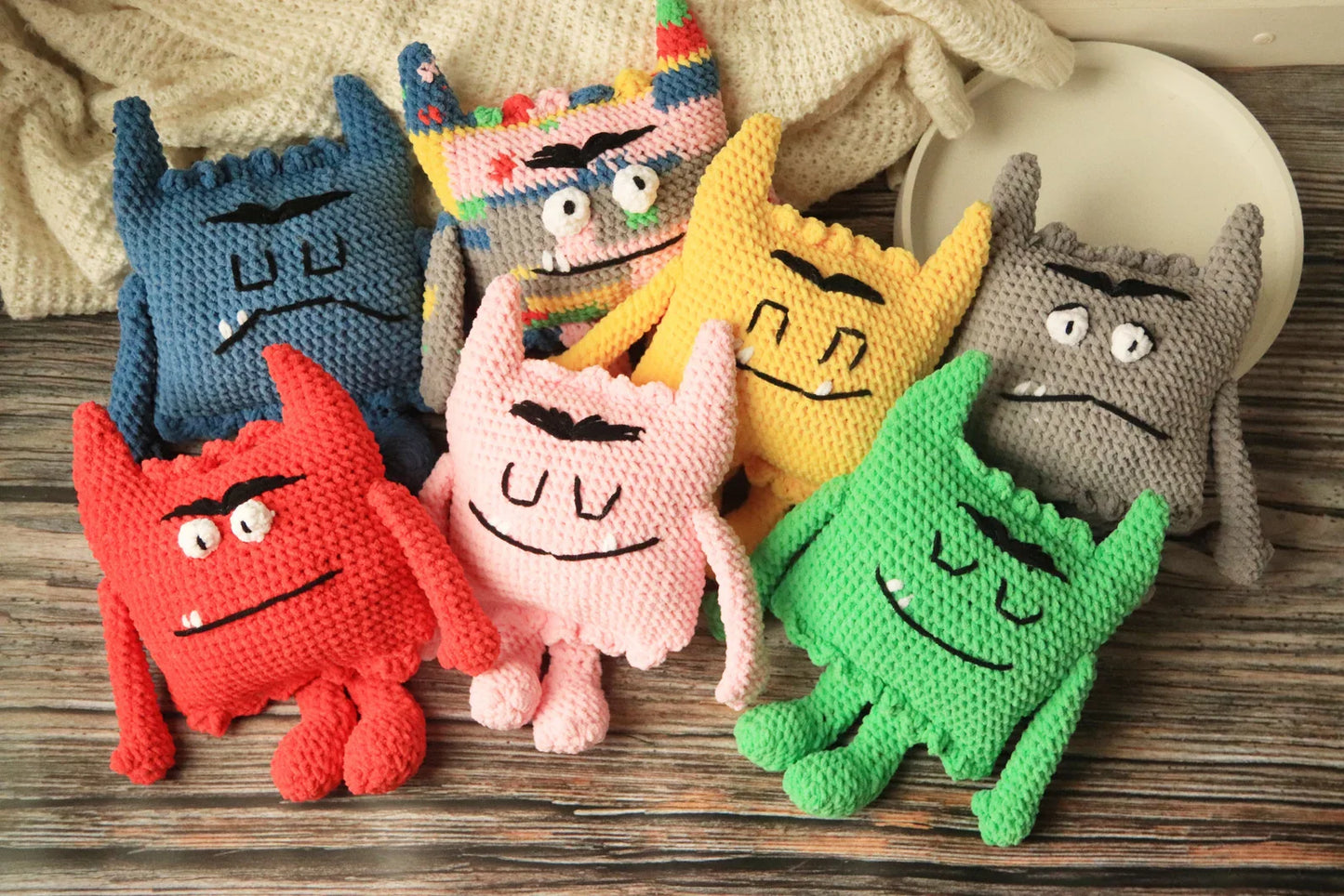 The Color Monsters Crochet Pattern