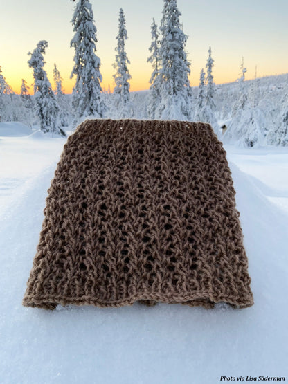 Lacy Cowl Scarf Knitting Pattern
