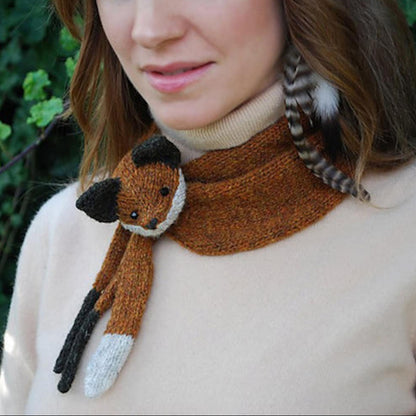 Whimsical Fox Scarf Knitting Pattern