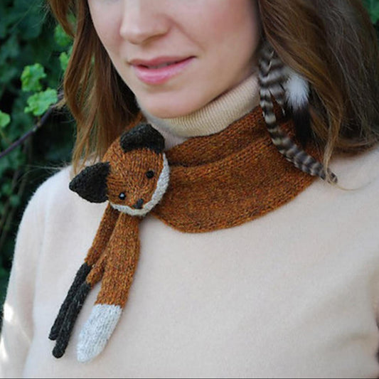 Whimsical Fox Scarf Knitting Pattern
