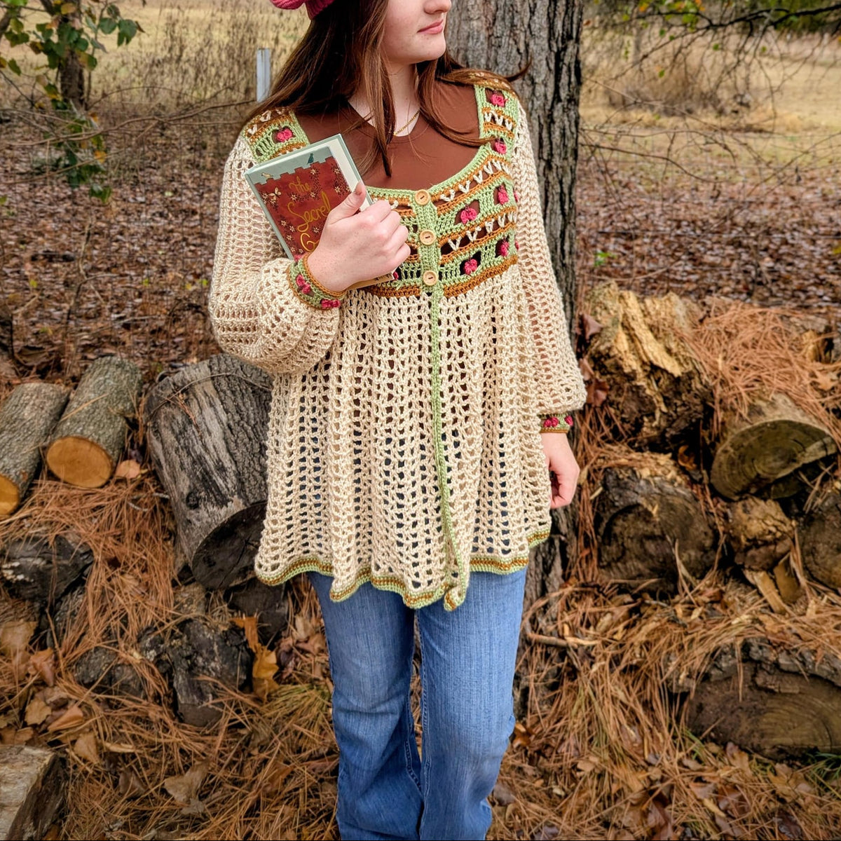 Cottage Apple Cardigan Crochet Pattern