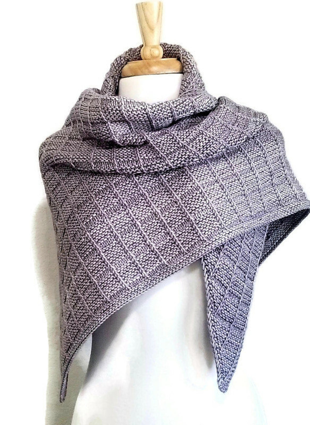 Textured Wrap Shawl Knitting Pattern