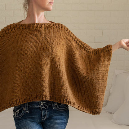 Rectangle Poncho Beginner Knitting Pattern