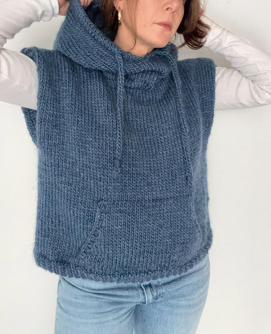 Streetwear Pocket Hoodie Knitting Pattern