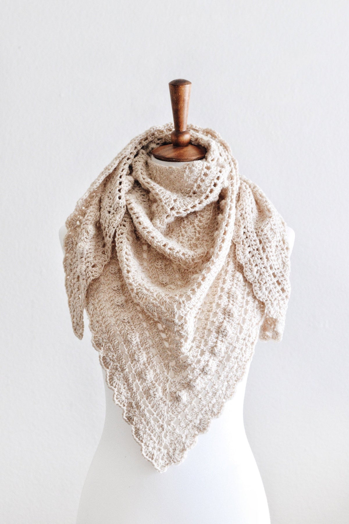 Bandana Triangle Scarf Crochet Pattern