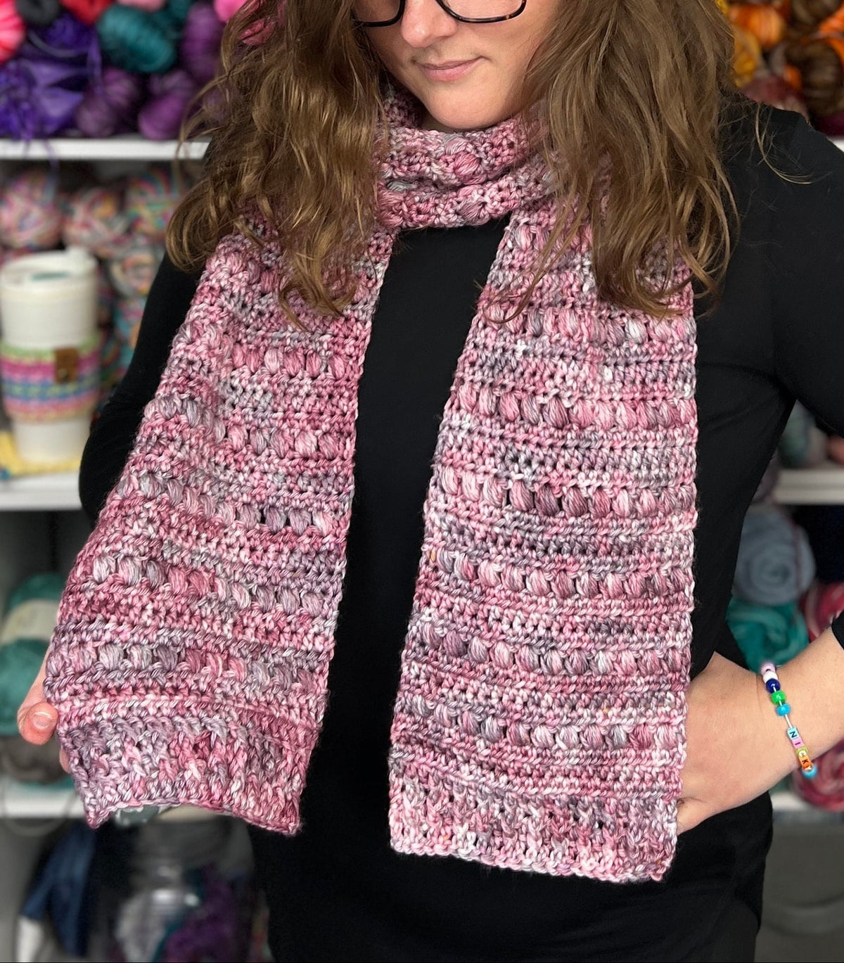 Textured Scarf Beginner  Crochet Pattern