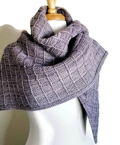 Textured Wrap Shawl Knitting Pattern