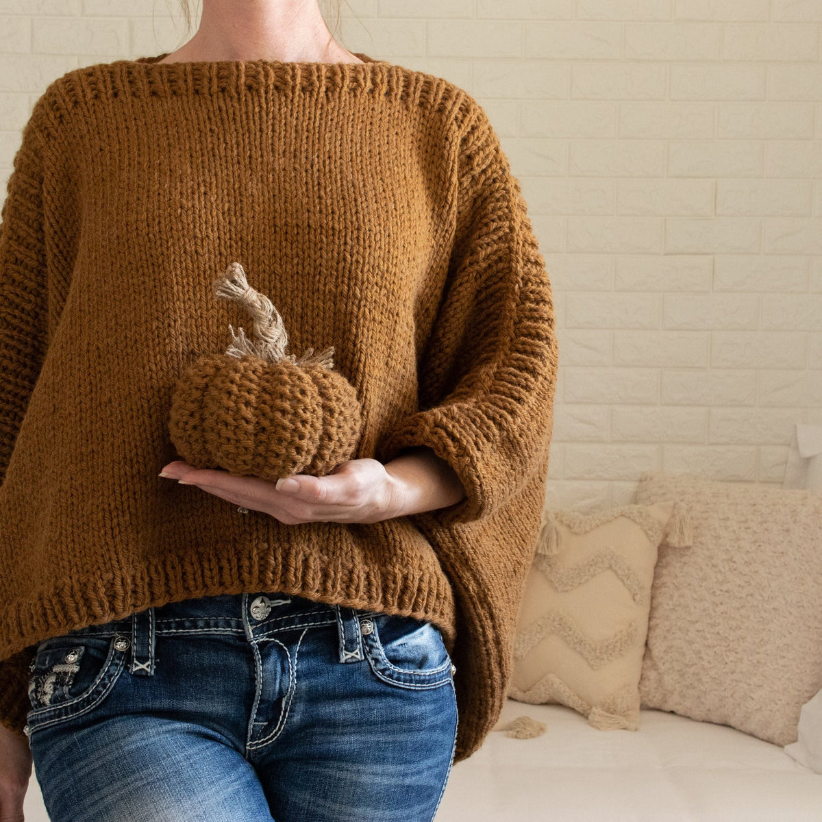 Rectangle Poncho Beginner Knitting Pattern