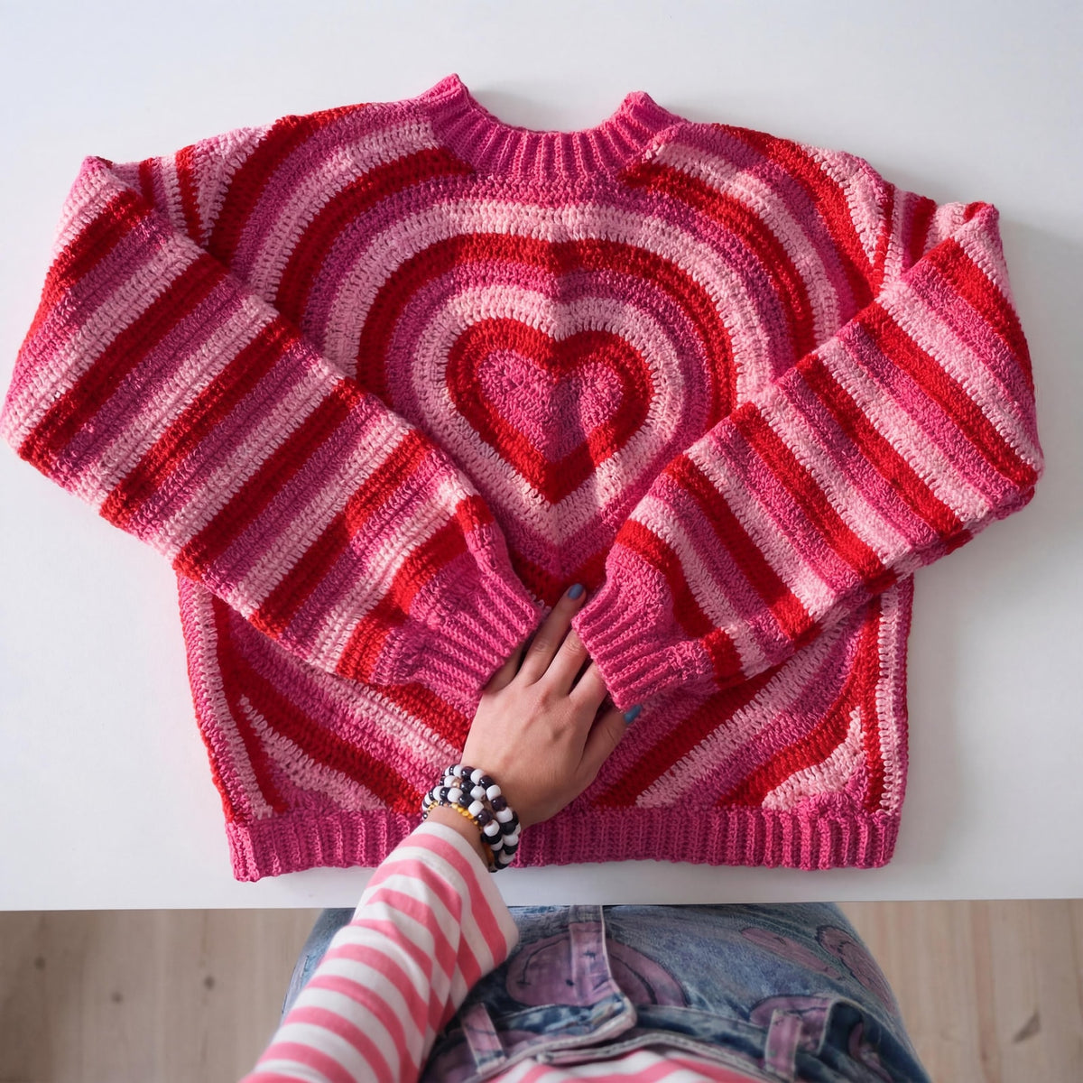 Heart Sweater Crochet Pattern