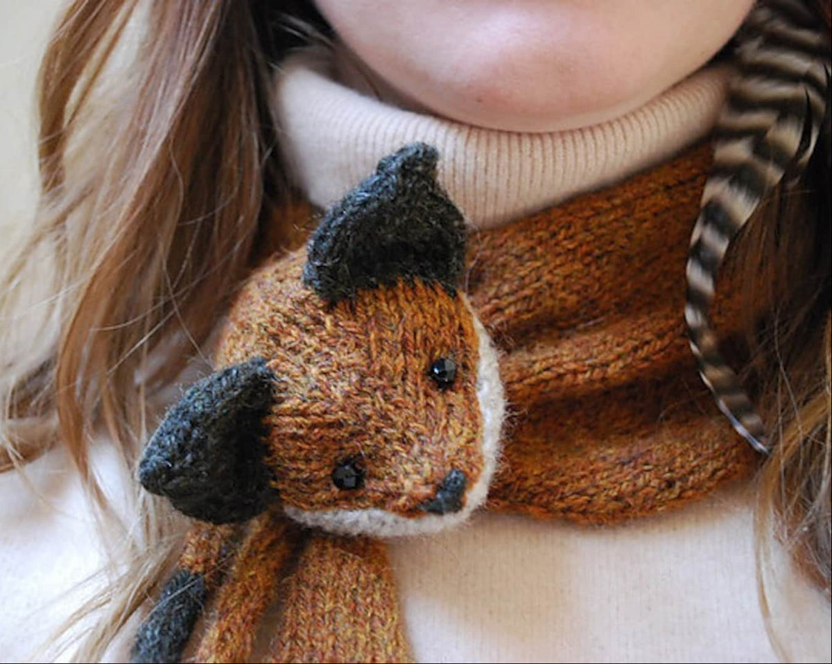 Whimsical Fox Scarf Knitting Pattern