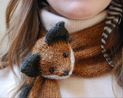 Whimsical Fox Scarf Knitting Pattern