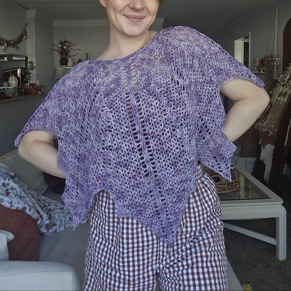 Maple Leaf Fall Poncho Crochet Pattern