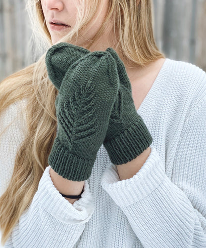 Spruce Mittens Knitting Pattern