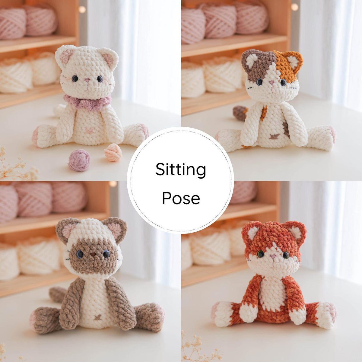 Splooty Kitties Amigurumi Crochet Pattern