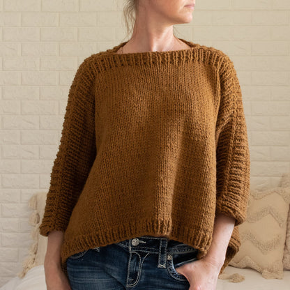 Rectangle Poncho Beginner Knitting Pattern