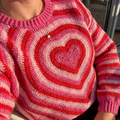 Heart Sweater Crochet Pattern