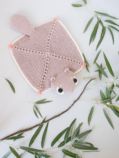Flying Squirrel Hazel Snuggler Crochet Pattern