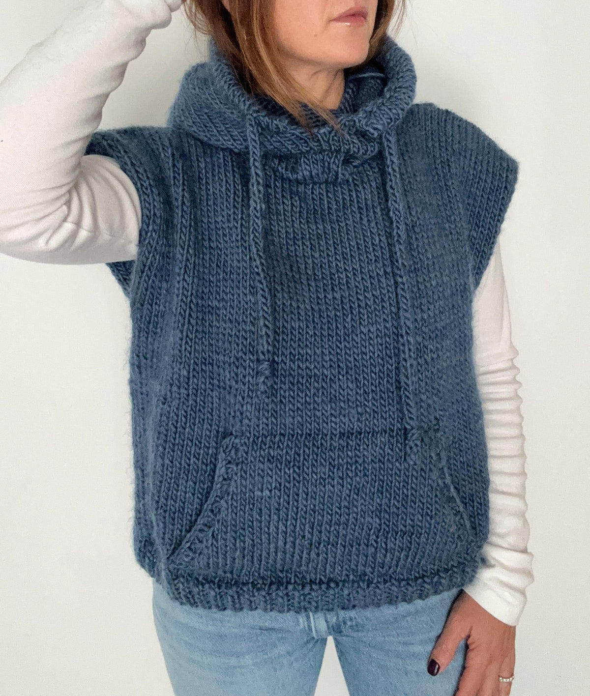 Streetwear Pocket Hoodie Knitting Pattern