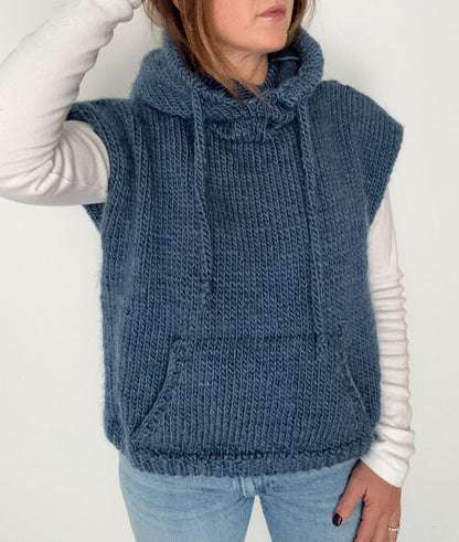 Streetwear Pocket Hoodie Knitting Pattern