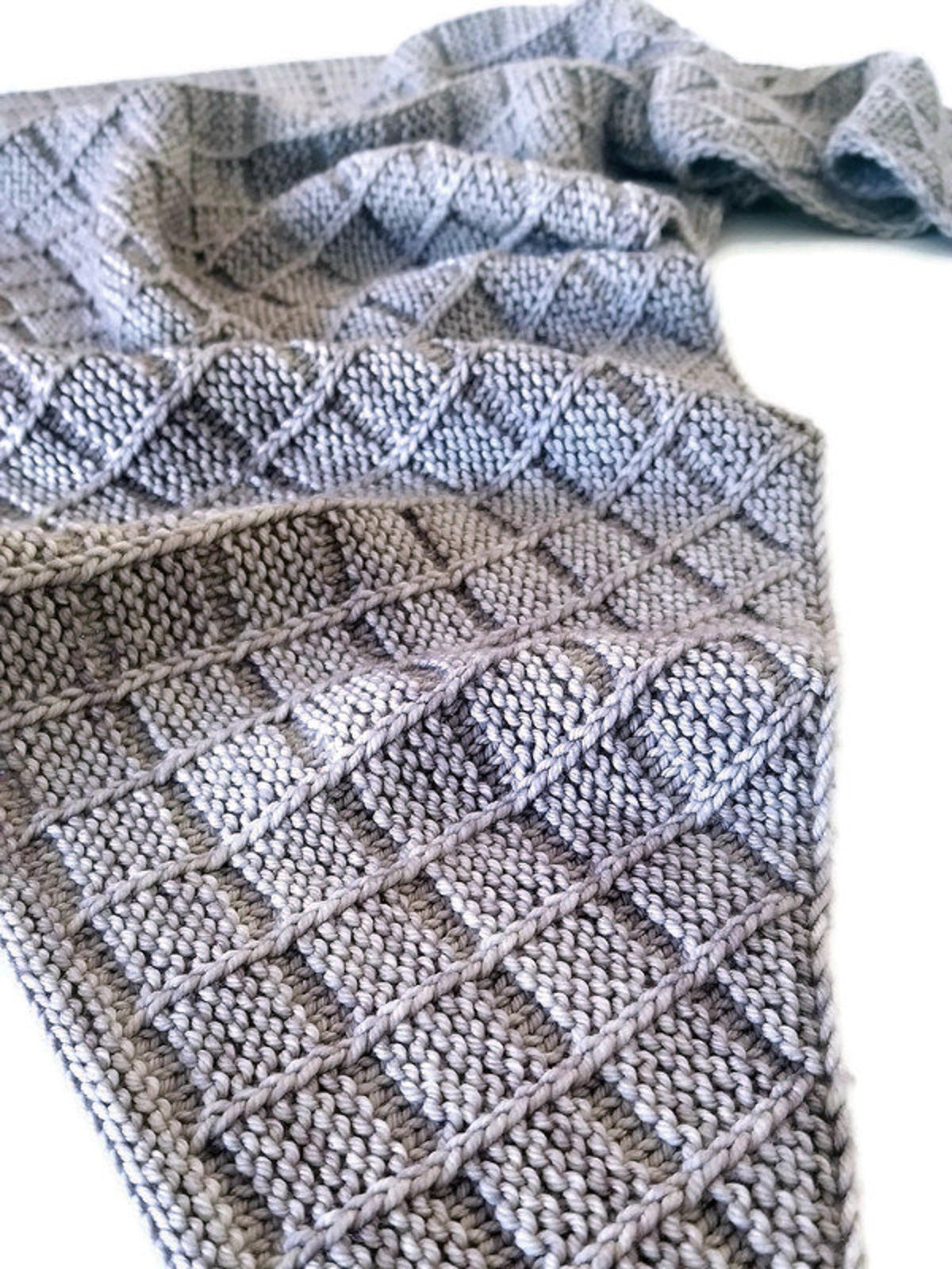 Textured Wrap Shawl Knitting Pattern