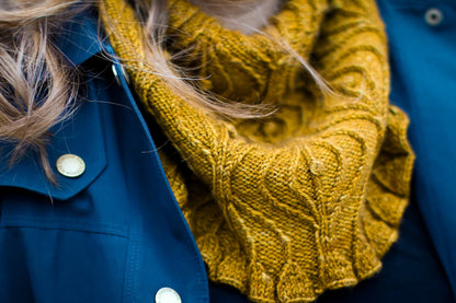 Nouverie Cowl With Bobbles & Ruffle Knitting Pattern
