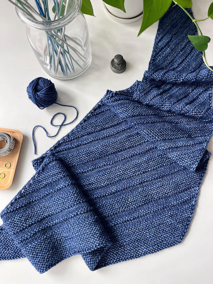 Easy to Knit Morning Walk Shawl Pattern