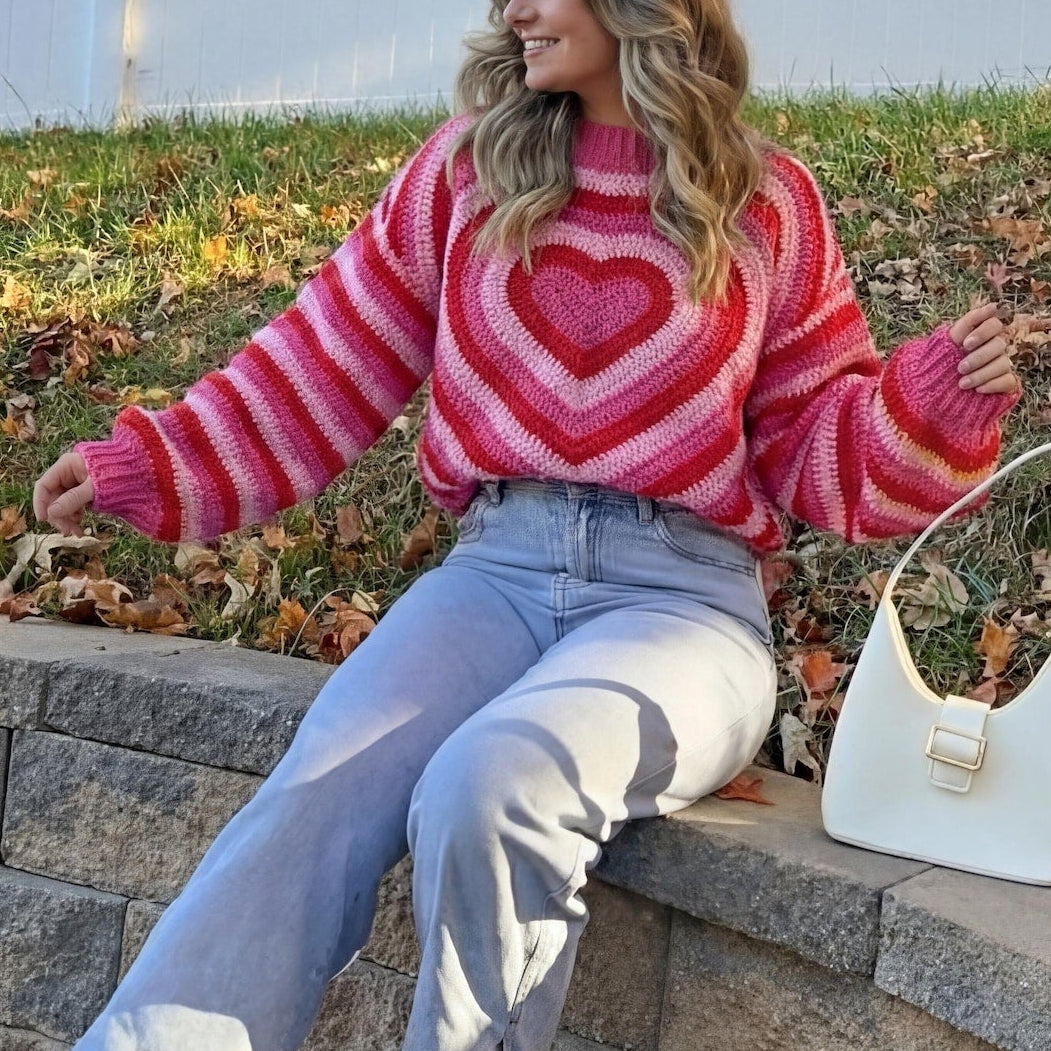 Heart Sweater Crochet Pattern