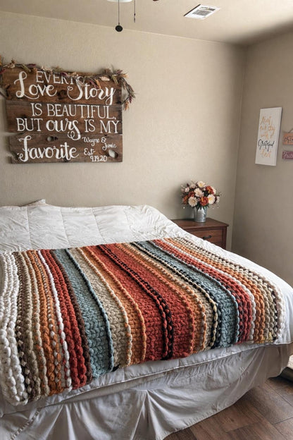 Chunky Knit Blanket Pattern