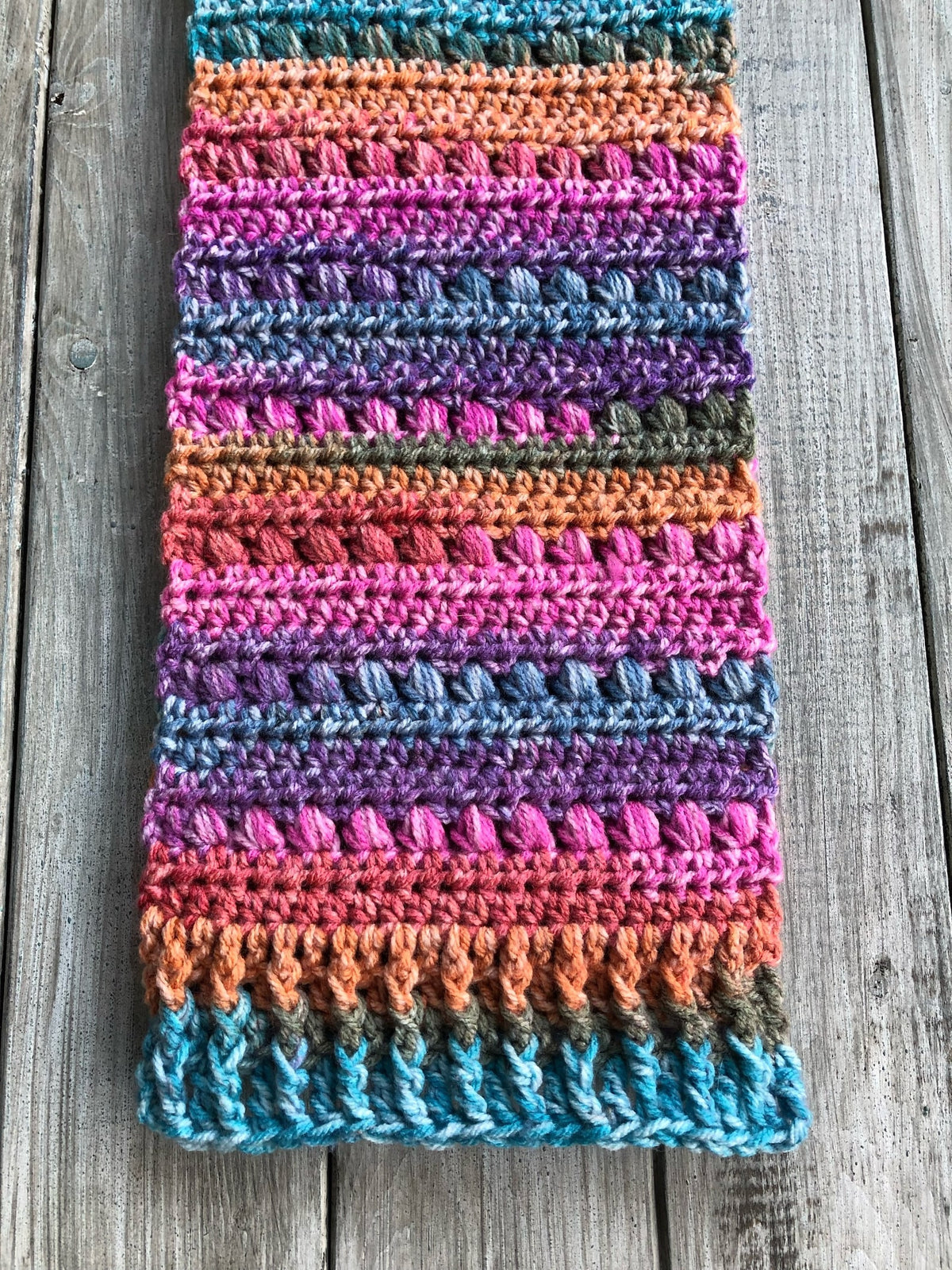 Textured Scarf Beginner  Crochet Pattern